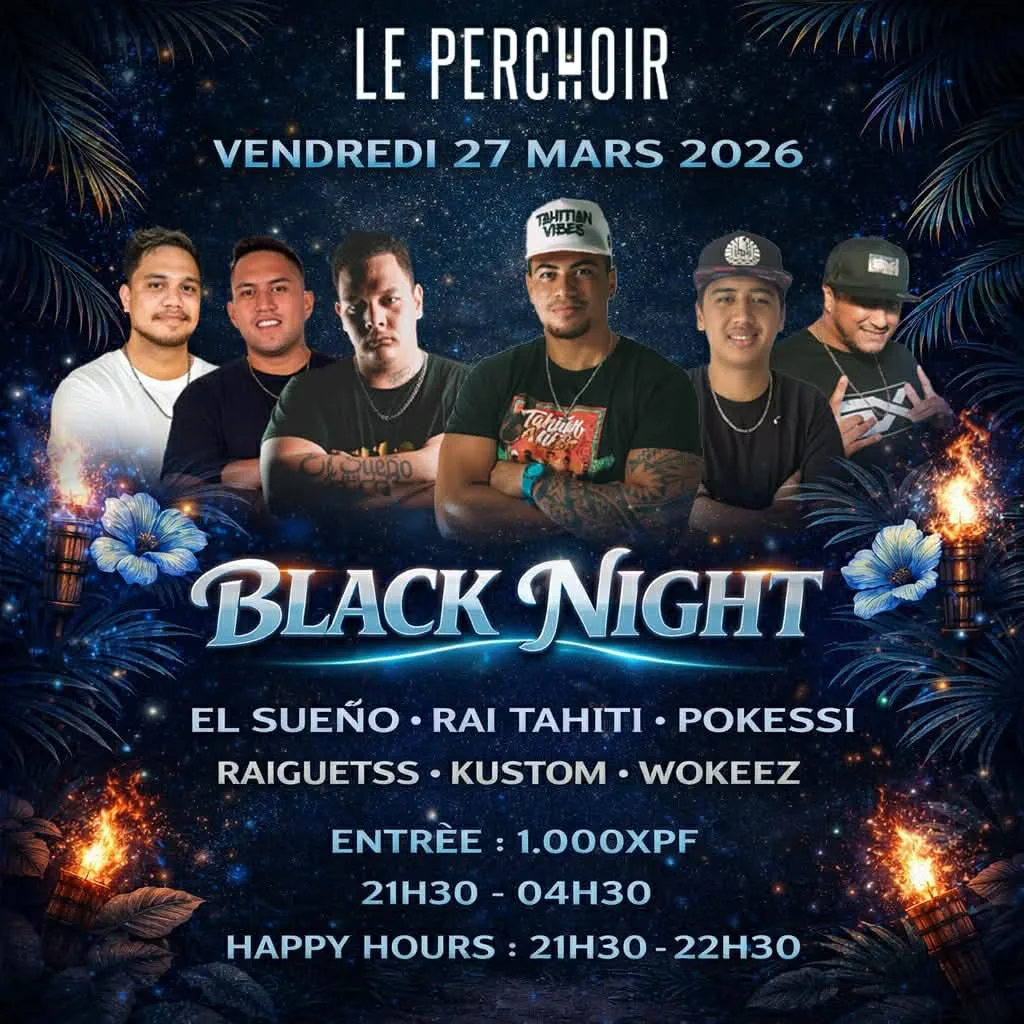 Affiche officielle Black Night, vendredi 27 mars 2026