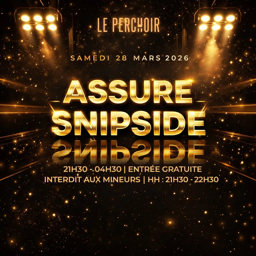 Affiche officielle Assure · Snipside, samedi 28 mars 2026