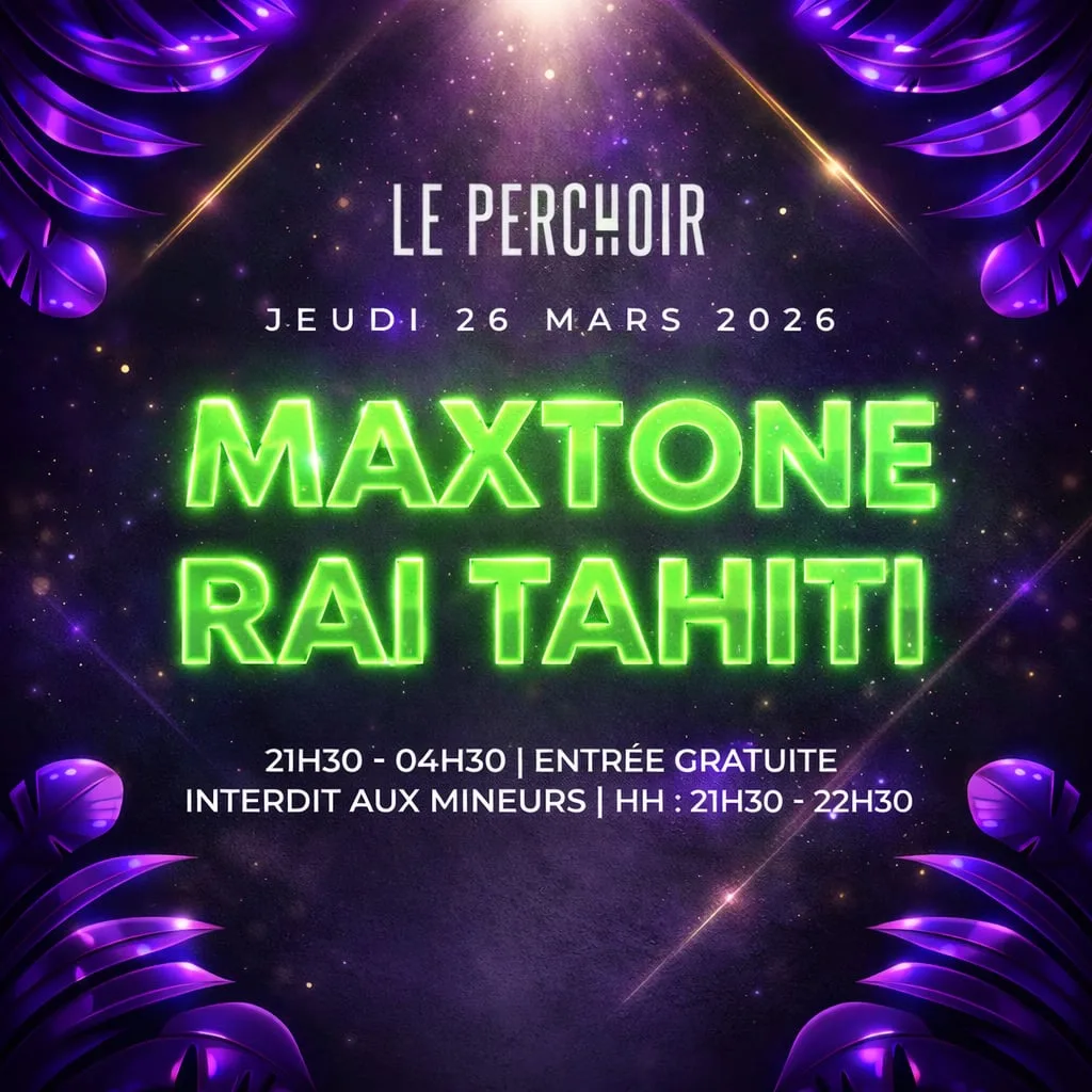 Affiche officielle Maxtone · Rai Tahiti, jeudi 26 mars 2026