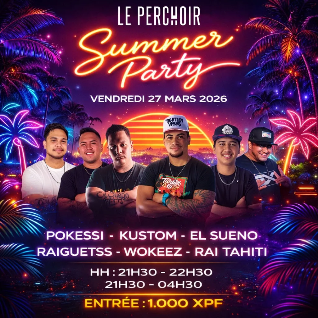 Affiche officielle Summer Party, vendredi 27 mars 2026
